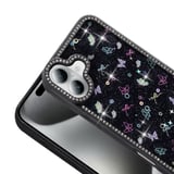Gpack iPhone 16 Plus uyumlu Kılıf Simli ve Taşlı Dizayn Azra Kapak