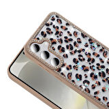 Gpack Samsung Galaxy S24 FE uyumlu Kılıf Simli ve Taşlı Dizayn Azra Kapak