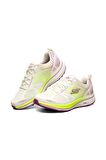 Skechers 128272-WPR Go Run Consistent Fleet Rush Kadın Beyaz Yürüyüş Koşu Spor Ayakkabı