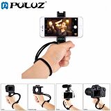 PULUZ Video Grip Telefon Elde Tutucu+ Bileklik Tripod Adaptörü