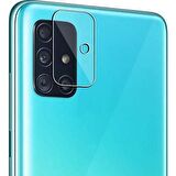 Ally Samsung Galaxy M51 Tempered Cam Kamera Koruyucu AL-33127 Şeffaf