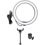 ALLY 10 İnch  Halka Led Tripod(2M)Youtuber Video Selfie Stüdyo Makyaj Işığı