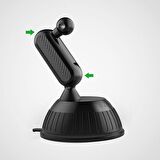 ALLY 208-Z Araç Torpido Uzeri 360 Dönerli Telefon Tutucu SİYAH