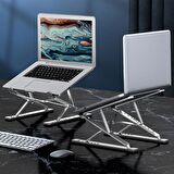 ALLY MC N8 Metal Yüksek Macbook Notebook Ayarlanabilir Katlanabilir Stand GRİ
