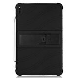 ALLY Huawei MatePad Pro 10.8 İnç Standlı Silikon Kılıf SİYAH