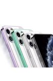 ALLY İPhone 12 Pro 6.1 Metal Görünümlü Darbeye Dayanıklı Silikon Kılıf GÜMÜŞ