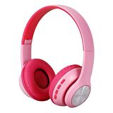 ALLY 66BT Kulaküstü Bluetooth 5.0 Kablosuz Kulaklık Macarons PEMBE