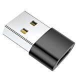 ALLY USB to Type-C Dişi Çevirici Dönüştürücü Adaptör SİYAH