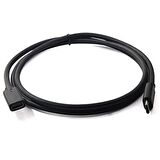 ALLY Usb Type-C to Type-C Uzatma Kablosu 1 Metre SİYAH