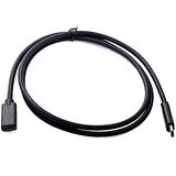 ALLY Usb Type-C to Type-C Uzatma Kablosu 1 Metre SİYAH