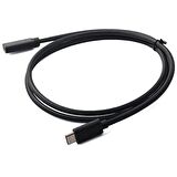 ALLY Usb Type-C to Type-C Uzatma Kablosu 1 Metre SİYAH