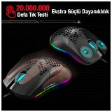 Ally HXSJ J900 USB Kablolu RGB Dpi Oyuncu Mouse Gaming Mouse SİYAH