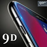 GOR İPhone 11 Pro Max -XS Max 9D Hardening Tempered Full Cam Ekran Koruyucu SİYAH