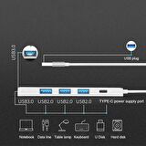 ALLY ADS-301C Usb 3.1 Type C 4 Usb Port Adaptör Hub Çoklayıcı FÜME