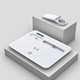 ALLY 4 in1 15W Kablosuz Hızlı Şarj Standı İPhone+İwatch+AirPods Pro Wireless