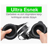 MC N1 LED Işıklı Mikrofonlu USB Kulaküstü Gamer Kulaklığı (Siyah-Mavi)