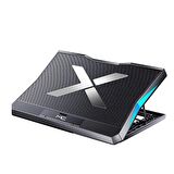 ALLY MC Q3 LED Işıklı Ultra Sessiz Fan Laptop Soğutucu Stand SİYAH