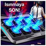 ALLY MC Q3 LED Işıklı Ultra Sessiz Fan Laptop Soğutucu Stand SİYAH