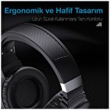 Hxsj F16 Rgb Işık Mikrofonlu Kulaküstü Oyuncu Kulaklığı SİYAH
