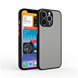 iPhone 12 Pro Max 6.7inç Kamera Korumalı Premium Silikon Kılıf SİYAH