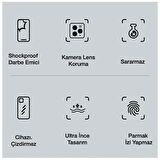 iPhone 12 Pro Max 6.7inç Kamera Korumalı Premium Silikon Kılıf SİYAH