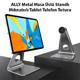 ALLY Metal Masa Üstü Standlı Mıknatıslı Tablet Telefon Tutucu