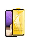 Ally Sm Galaxy A32 Full Glue-tempered Cam Ekran Koruyucu Siyah