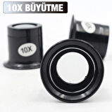 ALLY Saatçi Tamirci Kuyumcu 10X Büyüteç Optik Cam Lens