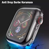 Ally Apple Watch Uyumlu 7 45MM 360 Koruma Ultra Slim Silikon Kılıf