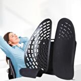 Ally Ergonomik Araba ve Ofis Koltuk Bel Yastığı Araç Arka Yastık Bel Desteği SİYAH