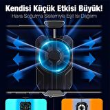 MEMO FL-A2 Hava Soğutmalı Cep Telefon Soğutma Fanı Radyatör Soğutucu SİYAH