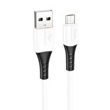 HOCO X82 Micro USB to USB 2.4A Silikon Data ve Şarj Kablosu BEYAZ