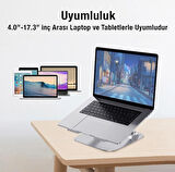 Ally T602 Ayarlanabilir Katlanır Isı Havalandırmalı Alüminyum Laptop Standı