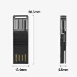 ALLY Type-c Usb C Micro TF Kart Okuyucu - Telefon Tablet Pc-Laptop Bellek Kart Okuyucu