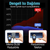 MEMO DL08 Yarı İletken Telefon Soğutma Fanı Radyatör Soğutucu