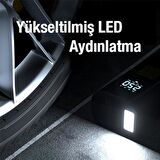 ALLY ST-9620A Dijital Led Işıklı Taşınabilir Kablolu Araç Lastik Hava Şişirme Pompası