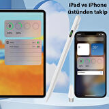 K-2268 Dijital Göstergeli Universal Kapasitif Stylus iPad Tablet Dokunmatik Kalem