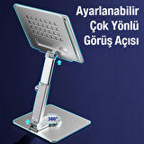 H06 360° Dönebilen Yükseklik Ayarlı Masa Üstü Tablet Standı