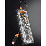 6in1 Type-c To USB3.0 + USB2.0 + Type-c PD 100W + HDMI + VGA + 3.5mm  Çoğaltıcı Hub