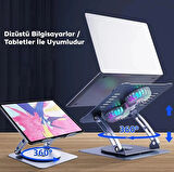 ALLY T619G 360° Dönebilen Alüminyum Alaşım Soğutucu Masaüstü Laptop Standı