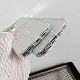iPhone 15 Plus Magsafe Uyumlu Manyetik Şeffaf Silikon Kılıf