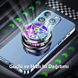 S6 Manyetik Cep Telefon Soğutma Fanı Radyatör Soğutucu (Siyah)