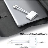ALLY NK-103PRO Type-c/Lightning to SD-TF Kart Çevirici USB Kamera Okuyucu Adaptör