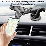 ALLY ST-1704 Araç Içi Uzayan Ayarlanabilir Vantuzlu Telefon Tutucu