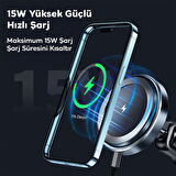 ALLY QI-206 Magsafe Uyumlu Araç Içi Havalandirma Manyetik Telefon Tutucu