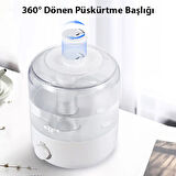 EZERE Yatak Odası için Üstten Doldurmalı 2,5 L Büyük Su Tankı,Otomatik Kapanma, Bebek Sessiz Soğuk Sisli Nemlendirici