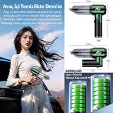 ALLY ST-6670PLUS 16000pa Güçlü Portatif 3 Kademeli Tasinabilir Vakumlu Kablosuz Üflemeli Mini Araç Süpürgesi