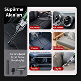 ALLY ST-6670PLUS 16000pa Güçlü Portatif 3 Kademeli Tasinabilir Vakumlu Kablosuz Üflemeli Mini Araç Süpürgesi