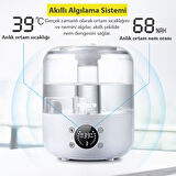 Ezere TH-413 Akıllı Dijital Hava Nemlendirici | 3L Kapasite, Dokunmatik Panel, Uzaktan Kumanda, Sessiz Çalışma