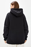 Nike Sportswear Collection Essantial Bol Kesim Siyah Kadın Sweatshrit